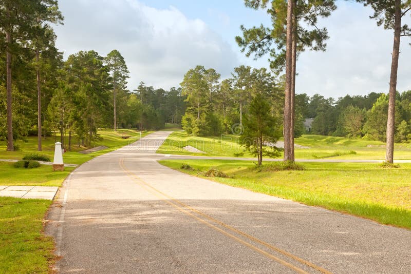 Street in Rural Florida Community Stock Photo - Image of mailbox, acres:  25376894